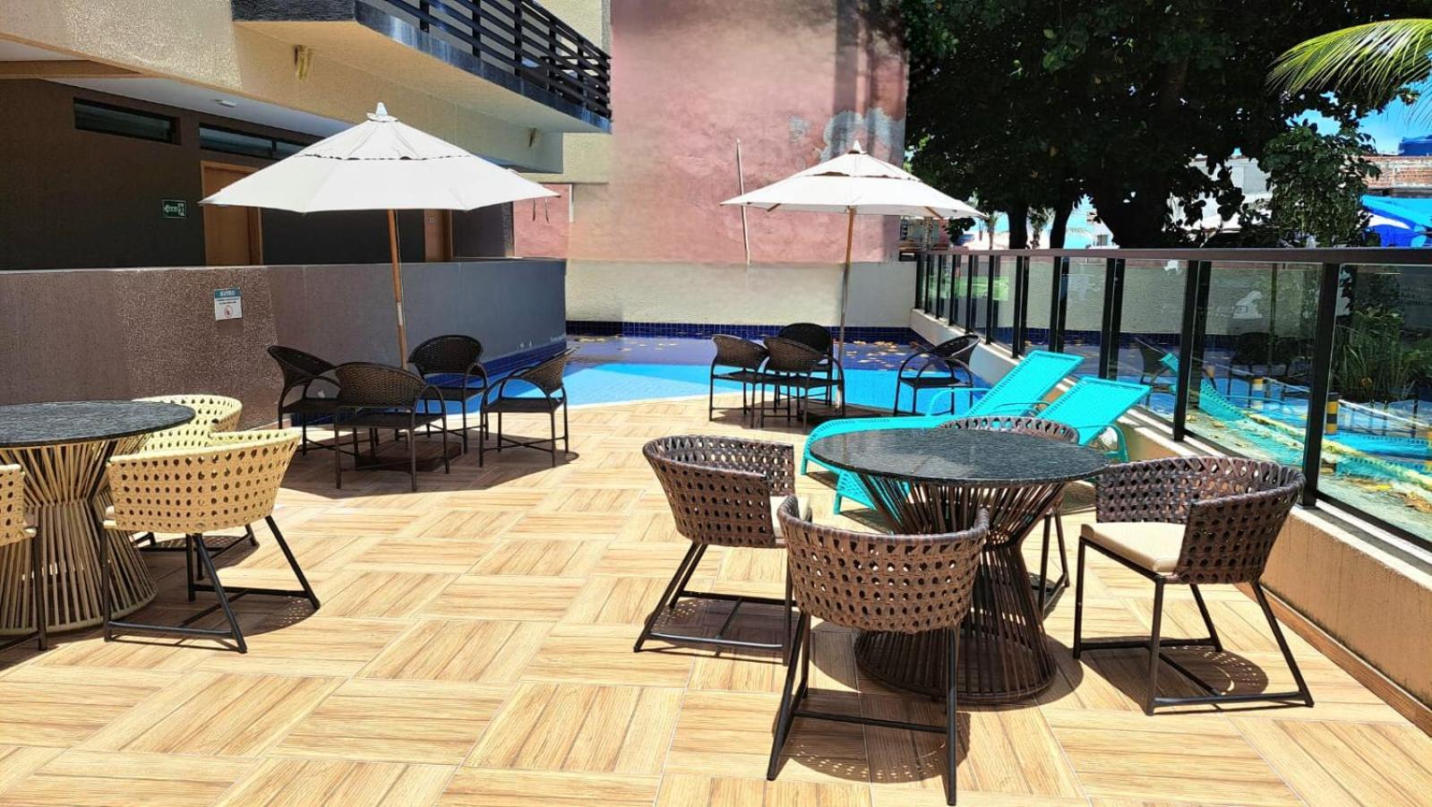 Lindo Flat No Residencial Maraca Beach ปอร์โต จิ กาลินญาส ภายนอก รูปภาพ